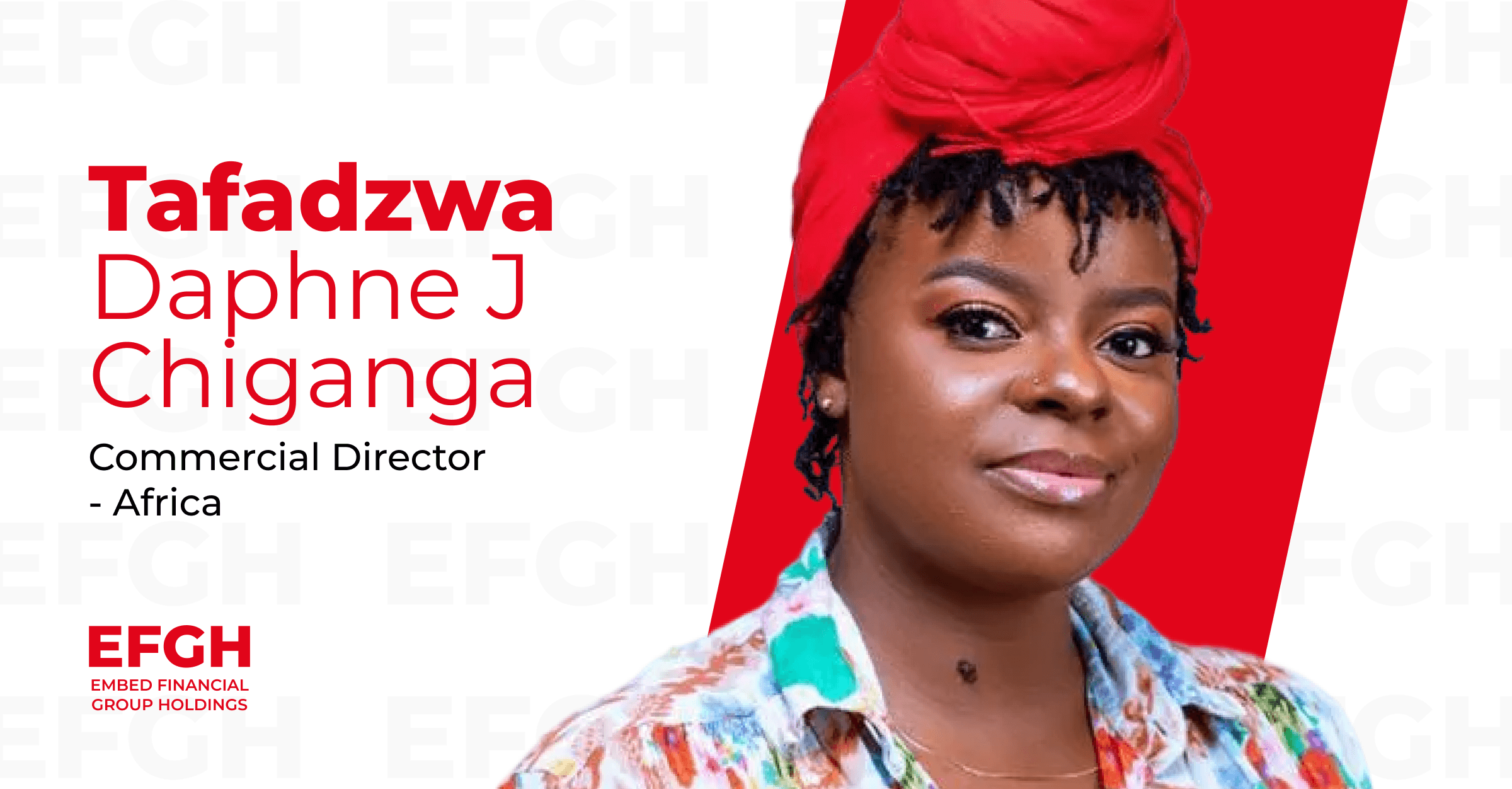 Tafadzwa Daphne J Chiganga - Commercial Director, Africa